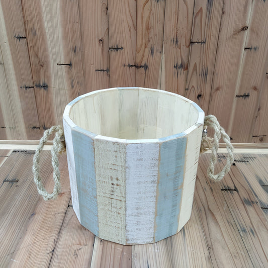 Baby Photoshoot Prop Smoothy Bucket | Wooden Kitchen Ware