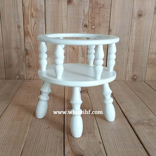 Baby Photoshoot Prop Round Cradle